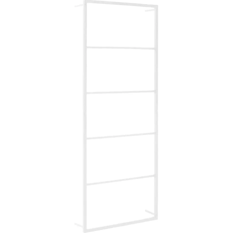 vidaXL Handdoekenrek Wit 45x10x115 cm Staal