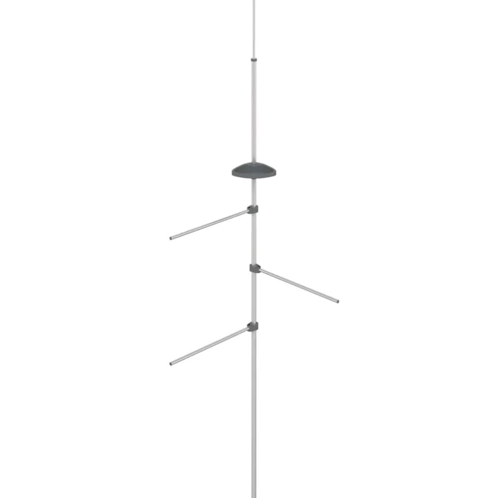 vidaXL Handdoekenrek 47x280 cm aluminium