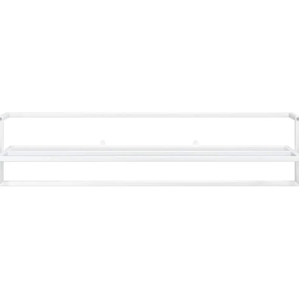 vidaXL Handdoekenrek 95x25x22 cm ijzer wit
