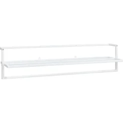 vidaXL Handdoekenrek 95x25x22 cm ijzer wit