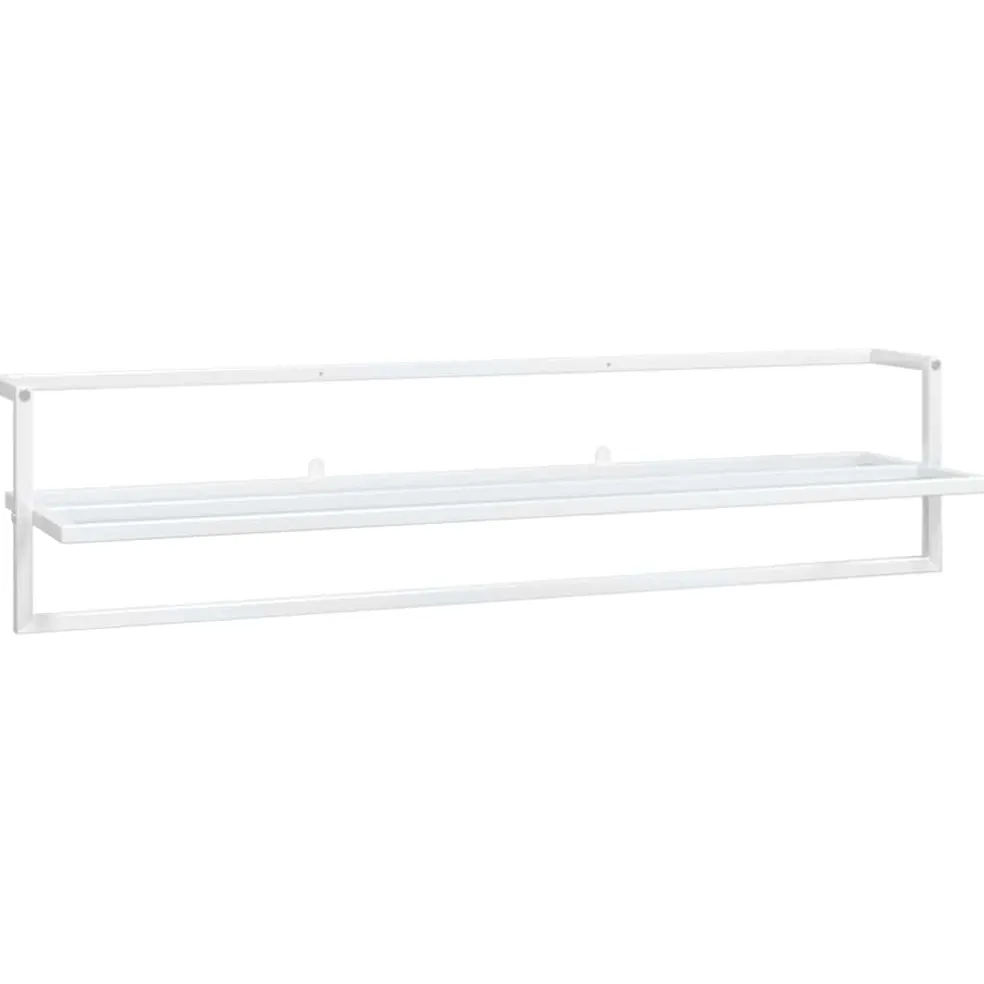 vidaXL Handdoekenrek 95x25x22 cm ijzer wit