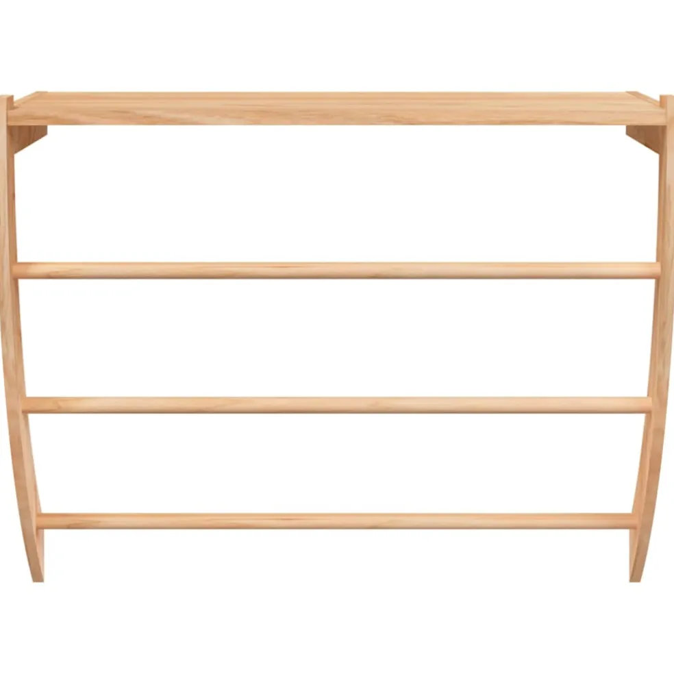 vidaXL Handdoekenrek 60x25,5x49 cm massief walnotenhout