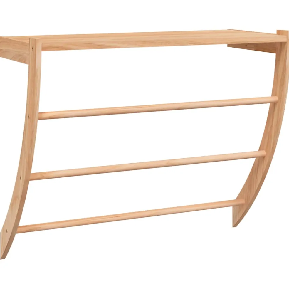 vidaXL Handdoekenrek 60x25,5x49 cm massief walnotenhout