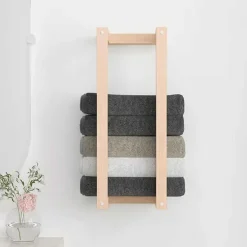 vidaXL Handdoekenrek 23x18x60 cm massief grenenhout