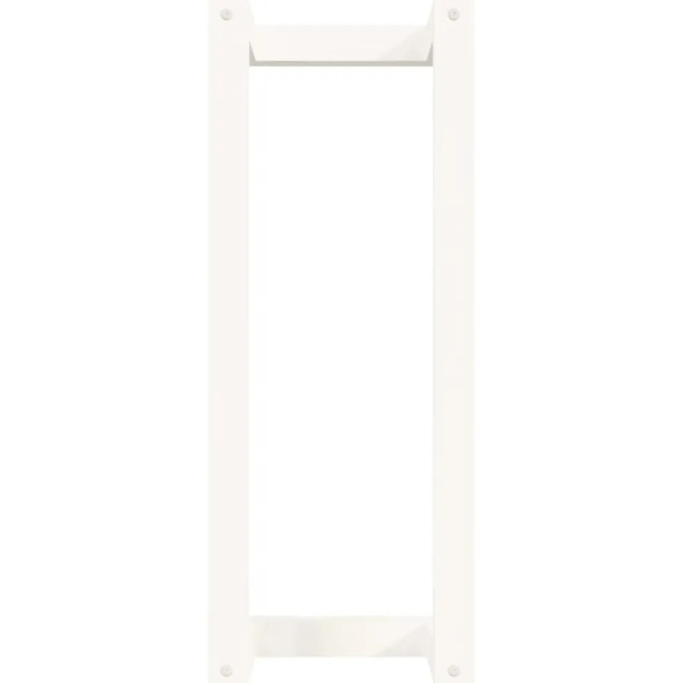 vidaXL Handdoekenrek 23x18x60 cm massief grenenhout wit