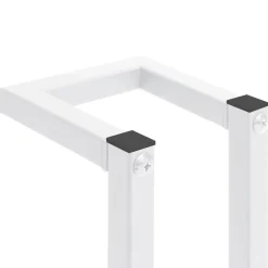 vidaXL Handdoekenrek 12,5x12,5x60 cm staal wit