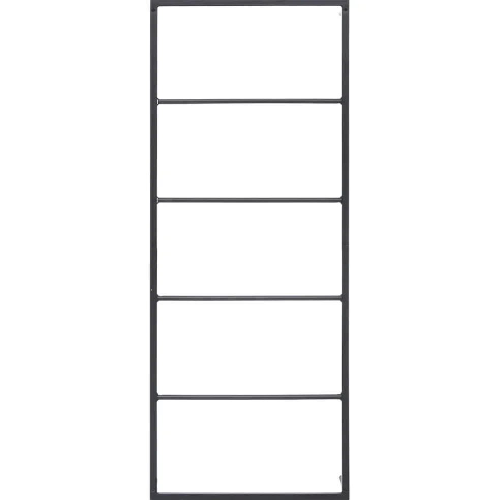 vidaXL Handdoekenrek 45x10x115 cm staal zwart