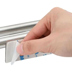 vidaXL Handdoekrek Zilver 40 x 9 x 4 cm Roestvrij staal