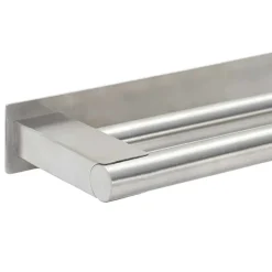 vidaXL Handdoekrek Zilver 40 x 9 x 4 cm Roestvrij staal