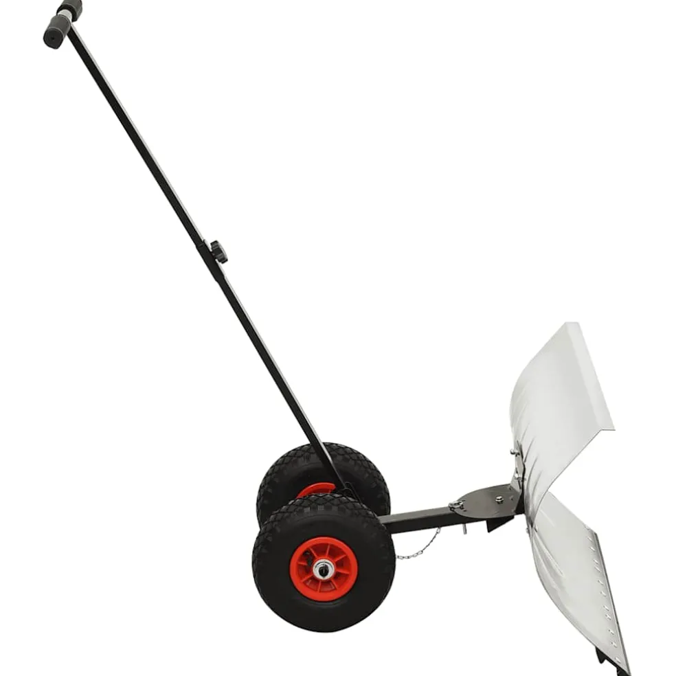 vidaXL Handmatige sneeuwschuiver met wielen