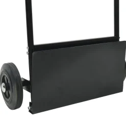 vidaXL Handtrolley Zwart en Rood 63 x 43,5 x 110 cm Staal
