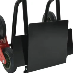 vidaXL Handtrolley Zwart en Rood 64,5 x 49,5 x 114 cm Staal