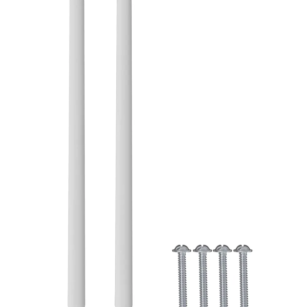 vidaXL Handvat Effen 2 st Zilver 105.7 x 7.4 x 15.5 mm Aluminium