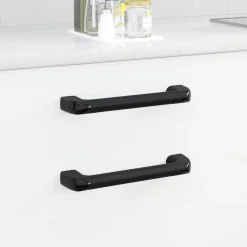 vidaXL Handvat Effen 2 st Zwart 380 x 34 x 85 mm Aluminium en PP