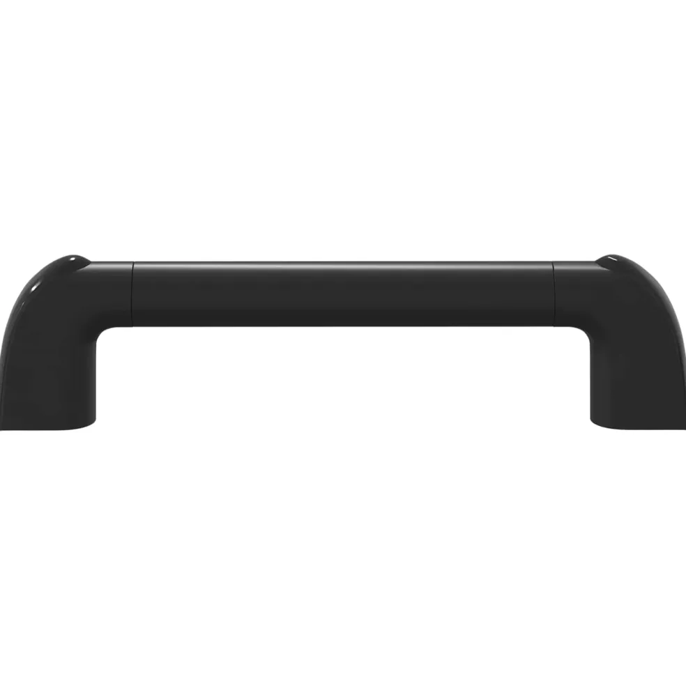 vidaXL Handvat Effen 2 st Zwart 380 x 34 x 85 mm Aluminium en PP