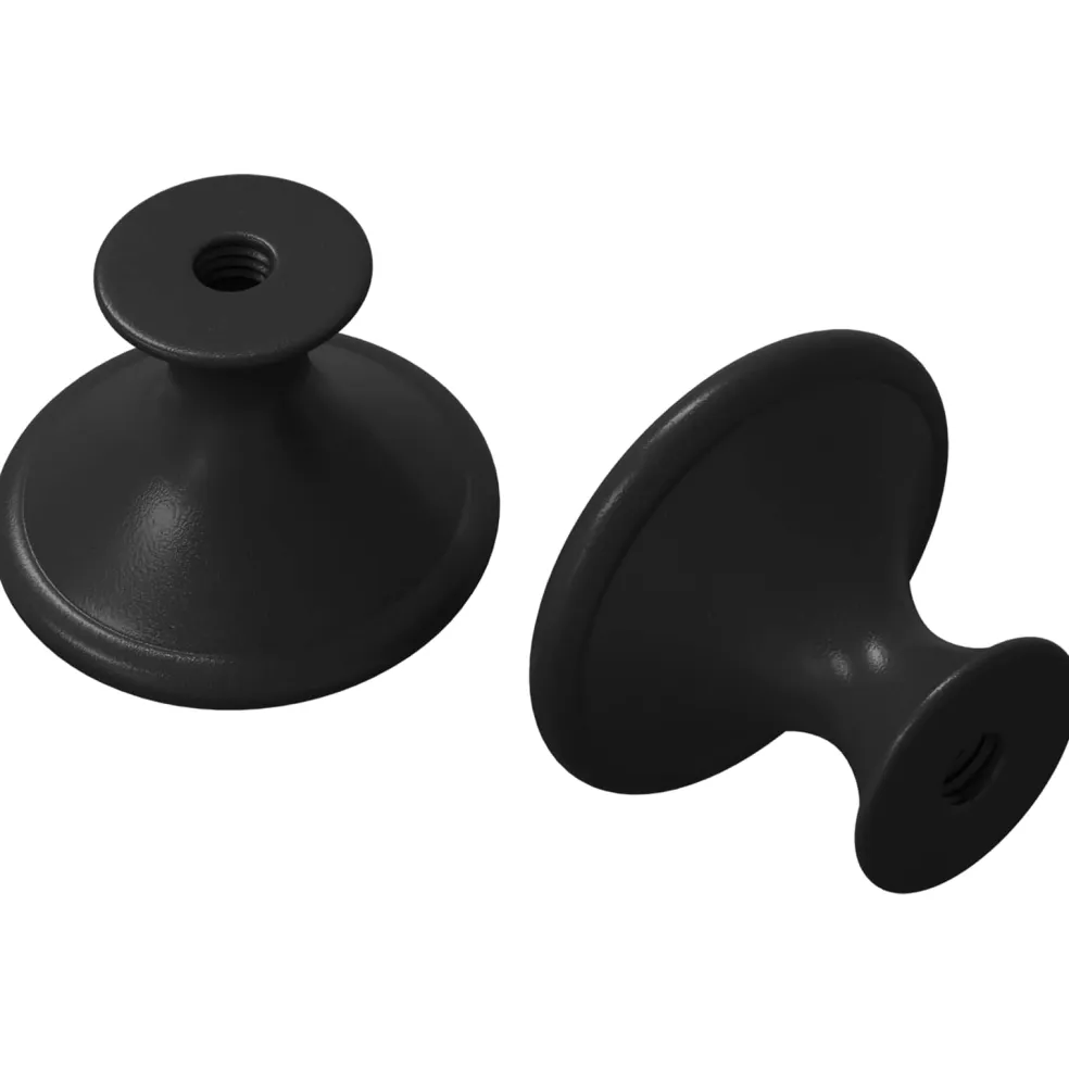 vidaXL Handvat 2 st Zwart Ø30 mm Aluminium