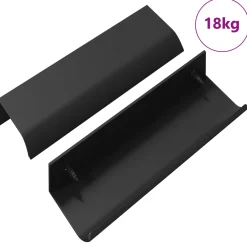 vidaXL Handvat 725 st Zwart 120 x 39.6 x 17 mm Aluminium