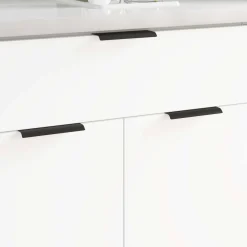 vidaXL Handvat 725 st Zwart 120 x 39.6 x 17 mm Aluminium