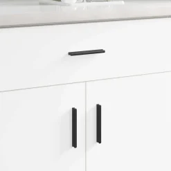 vidaXL Handvat 973 st Zwart 106 x 7,4 x 15,5 mm Aluminium