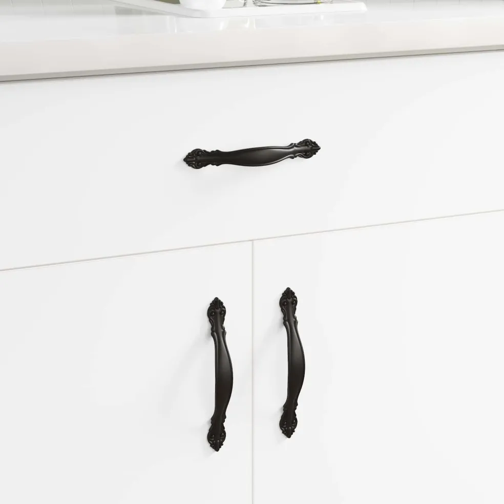vidaXL Handvat 968 st Zwart Zinklegering