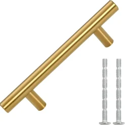 vidaXL Handvatten 10 st hartafstand 64 mm totale lengte 100 mm goud