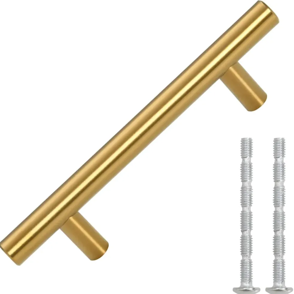 vidaXL Handvatten 10 st hartafstand 64 mm totale lengte 100 mm goud
