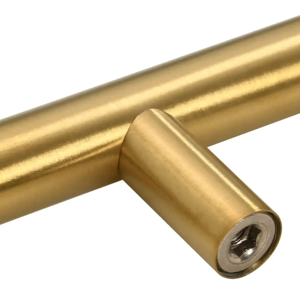vidaXL Handvatten 10 st hartafstand 64 mm totale lengte 100 mm goud