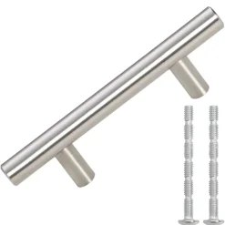 vidaXL Handvatten 10 st hartafstand 64 mm totale lengte 100 mm zilver