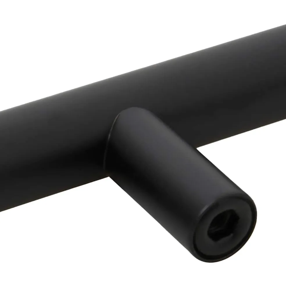 vidaXL Handvatten 10 st hartafstand 64 mm totale lengte 100 mm zwart