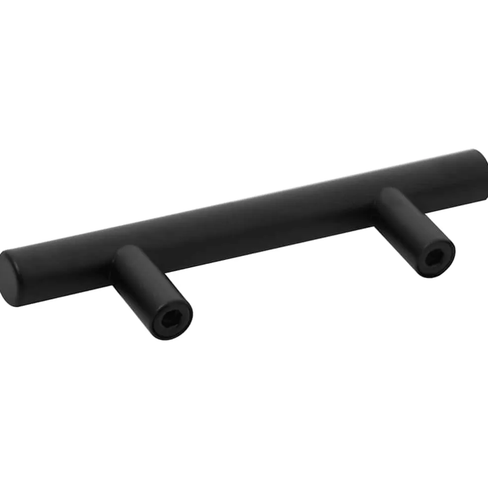 vidaXL Handvatten 10 st hartafstand 64 mm totale lengte 100 mm zwart