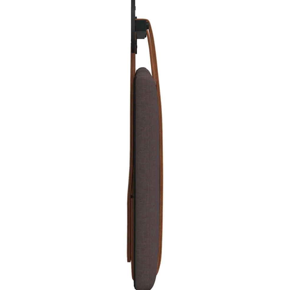 vidaXL Hangend hoofdbord Donkerbruin Antiek PU