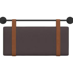 vidaXL Hangend hoofdbord Donkerbruin Antiek PU