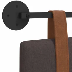 vidaXL Hangend hoofdbord Donkerbruin Antiek PU