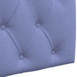 vidaXL Hangend hoofdbord Jeans Blauw Stof