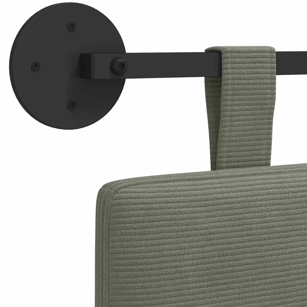 vidaXL Hangend hoofdbord Katoen Stof