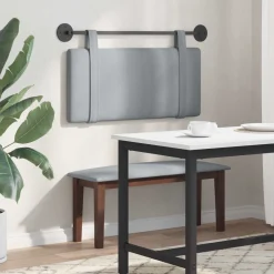 vidaXL Hangend hoofdbord Lichtgrijs Stof