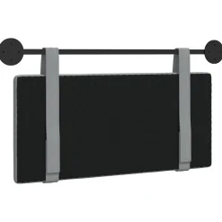 vidaXL Hangend hoofdbord Lichtgrijs Stof