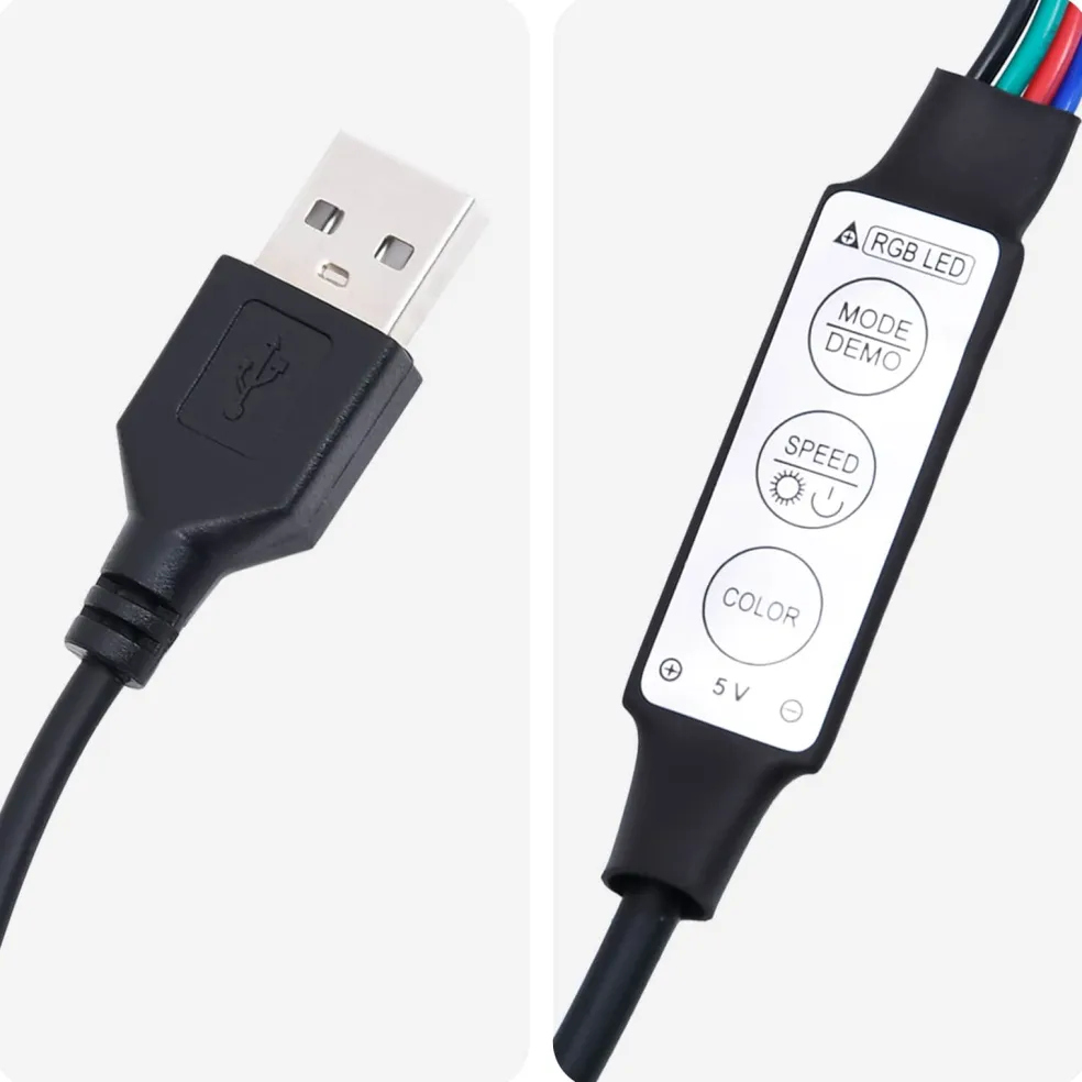 vidaXL Hangend hoofdbord Met LED-verlichting Donkerbruin Stof
