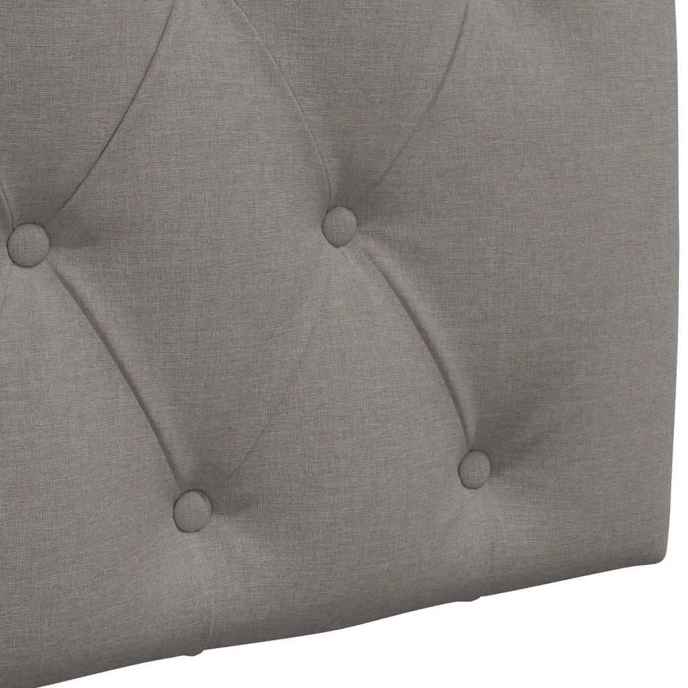 vidaXL Hangend hoofdbord Taupe Stof