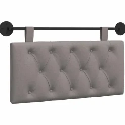 vidaXL Hangend hoofdbord Taupe Stof