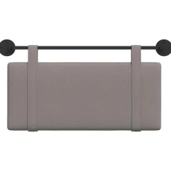 vidaXL Hangend hoofdbord Taupe Stof