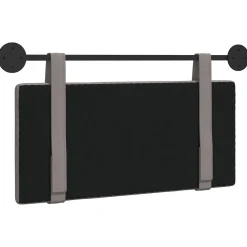 vidaXL Hangend hoofdbord Taupe Stof
