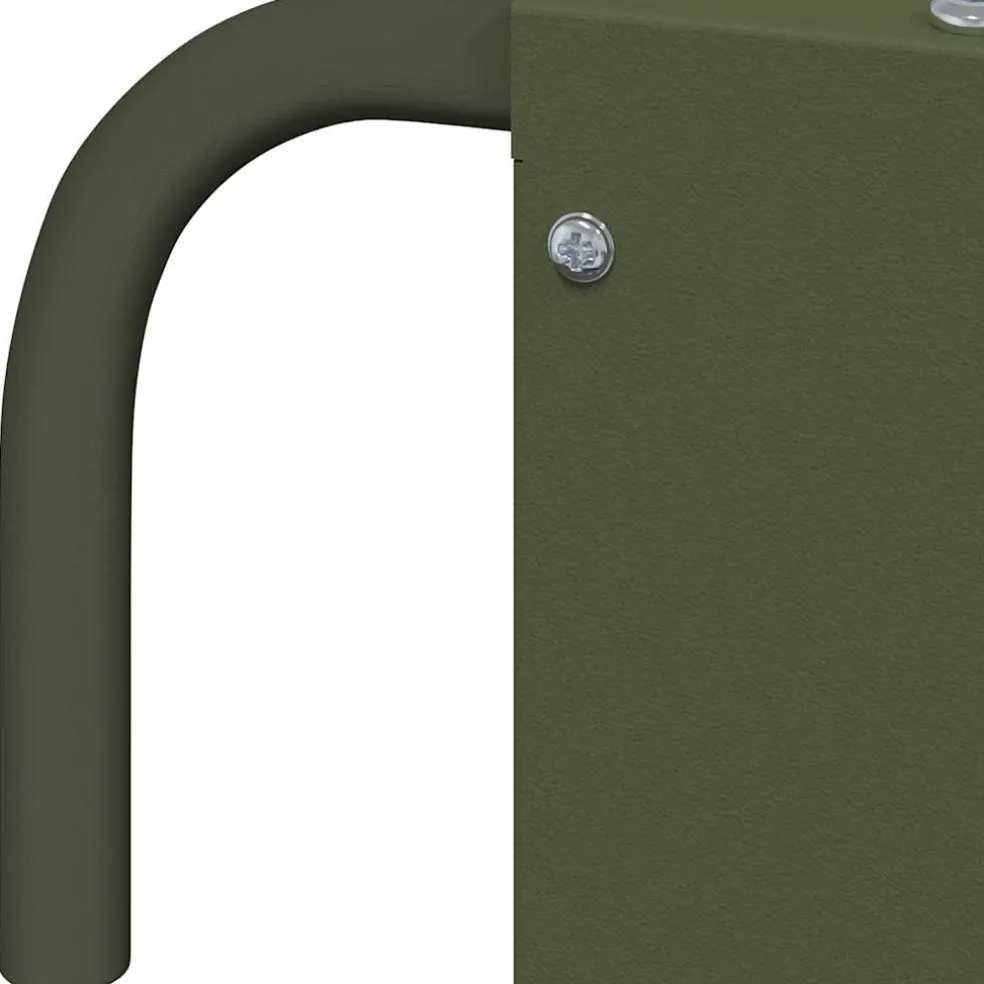 vidaXL Hangend Hooi Feeder Olijfgroen 61 x 33 x 66 cm 5 kg