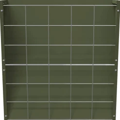 vidaXL Hangend Hooi Feeder Olijfgroen 61 x 33 x 66 cm 5 kg
