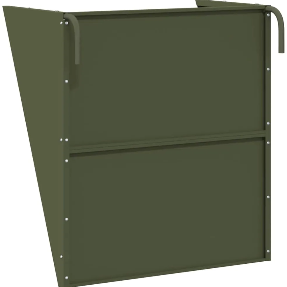 vidaXL Hangend Hooi Feeder Olijfgroen 61 x 33 x 66 cm 5 kg