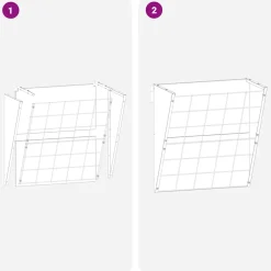 vidaXL Hangend Hooi Feeder zilver 61 x 33 x 66 cm 5 kg