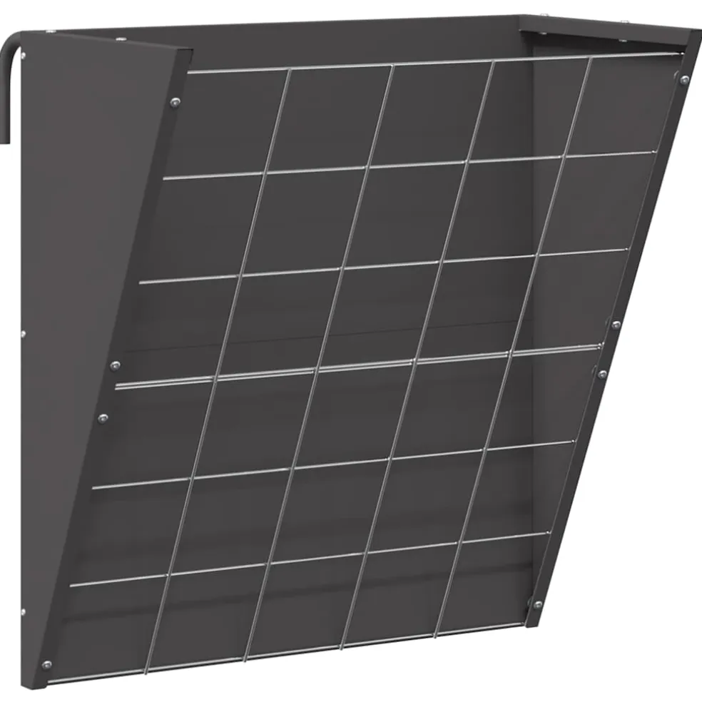 vidaXL Hangend Hooi Feeder Zwart 61 x 33 x 66 cm 5 kg