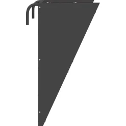 vidaXL Hangend Hooi Feeder Zwart 61 x 33 x 66 cm 5 kg