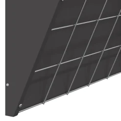 vidaXL Hangend Hooi Feeder Zwart 61 x 33 x 66 cm 5 kg