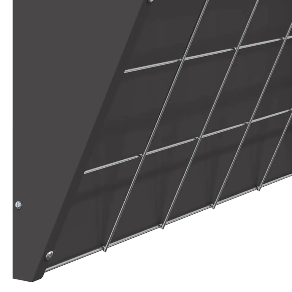 vidaXL Hangend Hooi Feeder Zwart 61 x 33 x 66 cm 5 kg